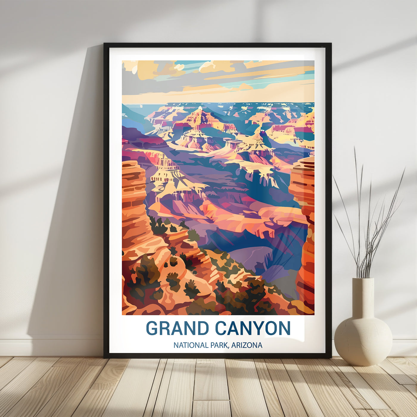 Grand Canyon National Park Poster – Vintage Arizona Desert Wall Art - Wanderlust Posters