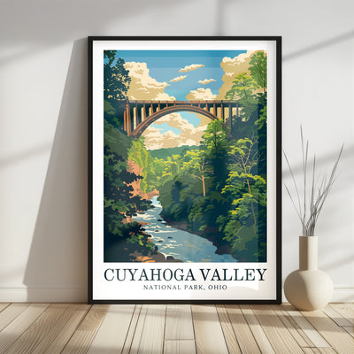 Cuyahoga Valley National Park Poster – Retro Landscape Print - Wanderlust Posters
