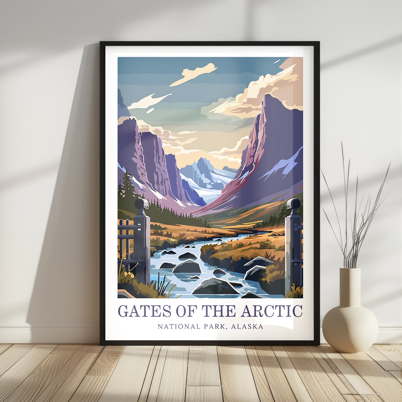 Gates of the Arctic National Park Poster – Alaska Wilderness Print - Wanderlust Posters