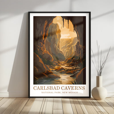 Carlsbad Caverns National Park Poster – Vintage Wall Art Print - Wanderlust Posters