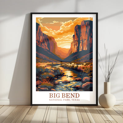 Big Bend National Park Poster - Sunset Desert Wall Art - Wanderlust Posters