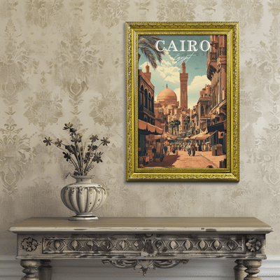Cairo, Egypt - Streets of History - Travel Destinations Poster