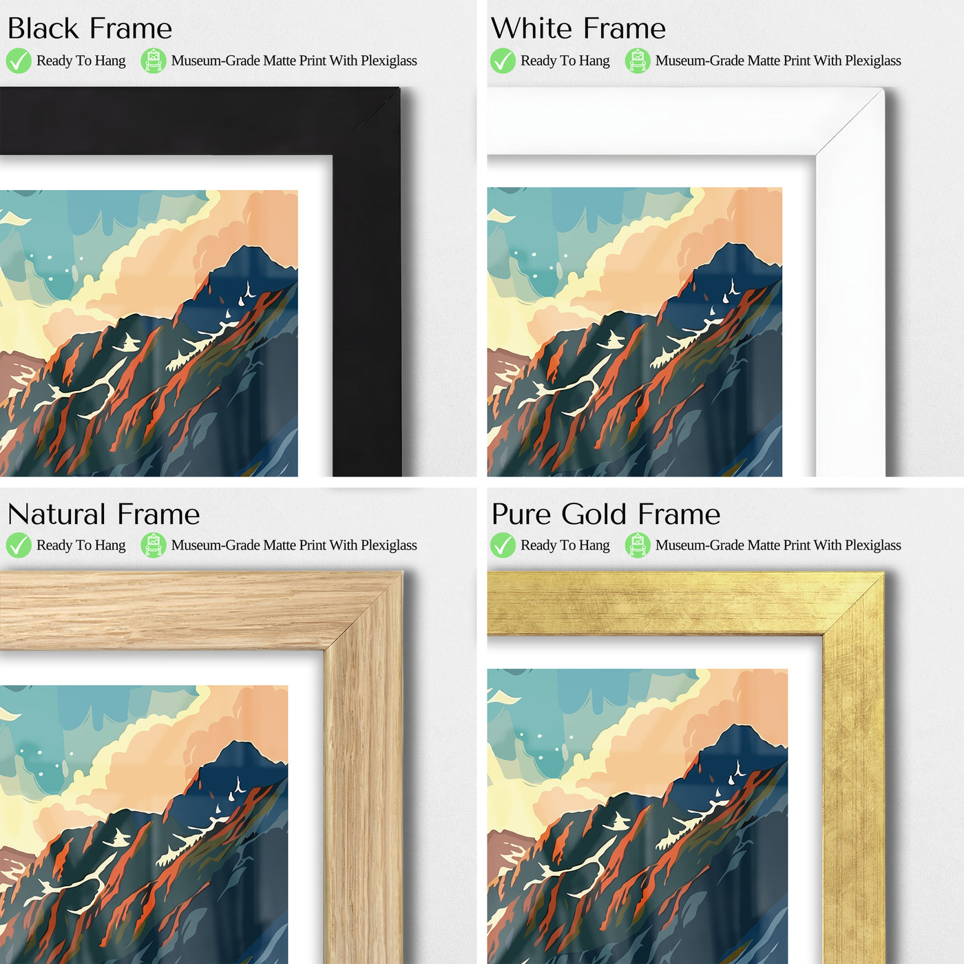 Kenai Fjords National Park Poster – Retro Glacier Coastline Wall Art - Wanderlust Posters
