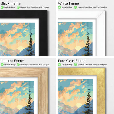 Lake Clark National Park Poster – Vintage Alaska Camping Wall Art - Wanderlust Posters