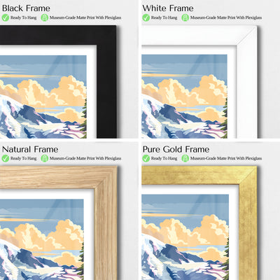 Mount Rainier National Park Poster – Vintage Cascade Mountain Wall Art - Wanderlust Posters