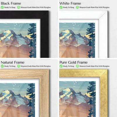 Olympic National Park Poster – Coastal Vintage Washington Wall Art - Wanderlust Posters