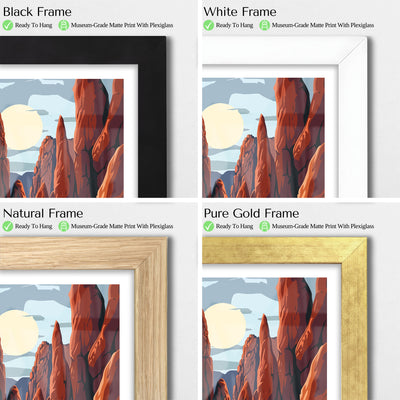 Pinnacles National Park Poster – Vintage California Rock Formations Wall Art - Wanderlust Posters
