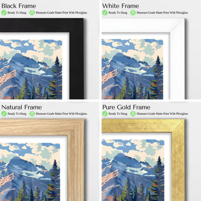 Rocky Mountain National Park Poster – Vintage Colorado Alpine Wall Art - Wanderlust Posters