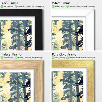 Sequoia National Park Poster – Giant Redwood Trees Print - Wanderlust Posters