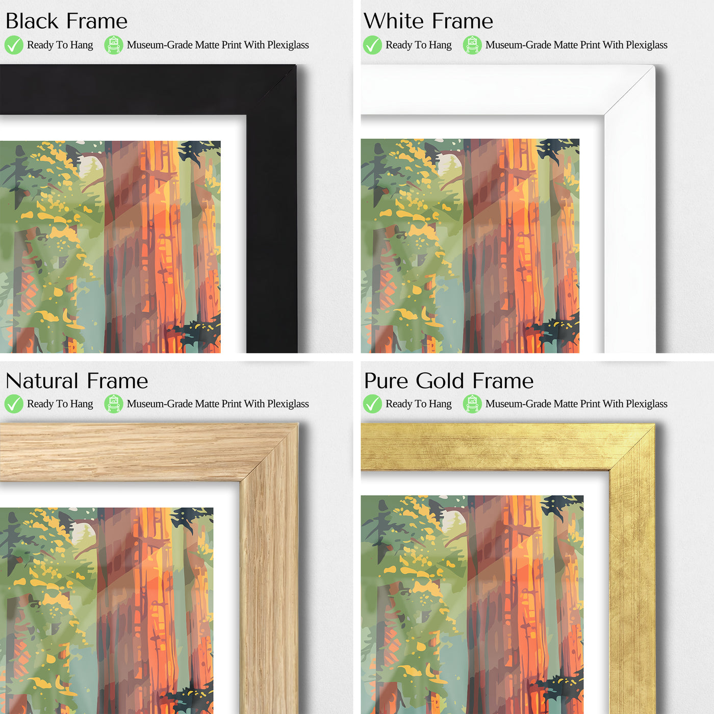 Redwood National Park Poster – Vintage Forest Wall Art - Wanderlust Posters