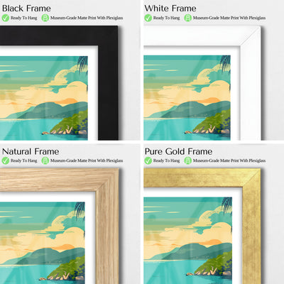 Virgin Islands National Park Poster – Tropical Beach Vintage Print - Wanderlust Posters