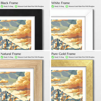 Grand Teton National Park Poster – Vintage-Style Wyoming Mountain Art - Wanderlust Posters