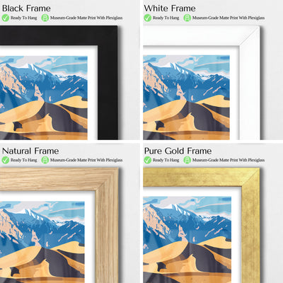 Great Sand Dunes National Park Poster – Vintage Colorado Landscape Print - Wanderlust Posters
