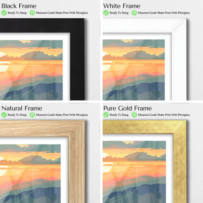 Great Smoky Mountains National Park Poster – Sunset Vintage Wall Art Print - Wanderlust Posters