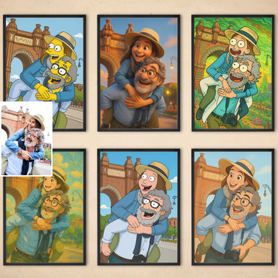 Custom Cartoon Portraits – Choose from 6 Styles or Create Your Own