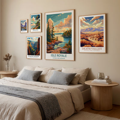 Isle Royale National Park Poster – Vintage Michigan Wilderness Print - Wanderlust Posters