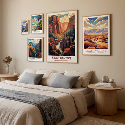 Kings Canyon National Park Poster – California Canyon Landscape Wall Print - Wanderlust Posters