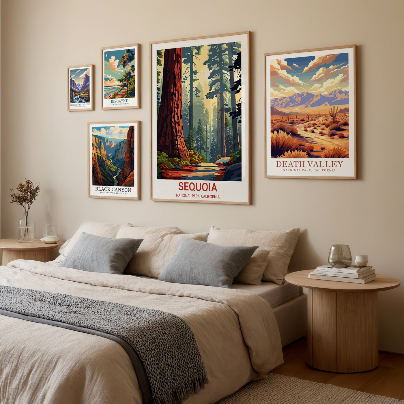 Sequoia National Park Poster – Giant Redwood Trees Print - Wanderlust Posters