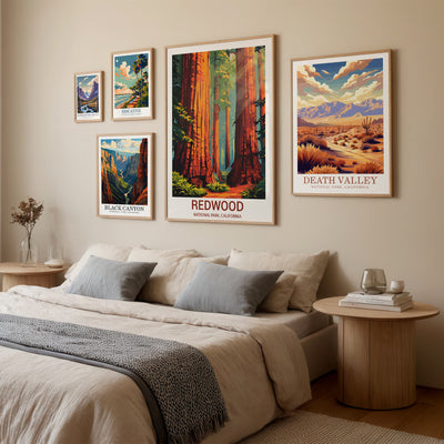 Redwood National Park Poster – Vintage Forest Wall Art - Wanderlust Posters
