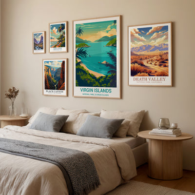 Virgin Islands National Park Poster – Tropical Beach Vintage Print - Wanderlust Posters