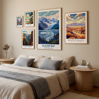 Glacier Bay National Park Poster – Vintage Alaska Wall Art Print - Wanderlust Posters