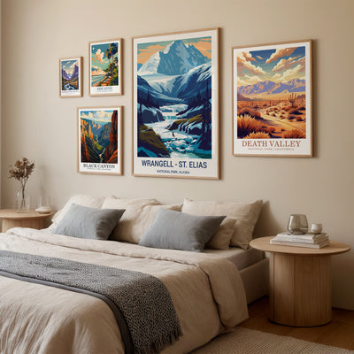 Wrangell–St. Elias National Park Poster – Alaska Glacier Print - Wanderlust Posters