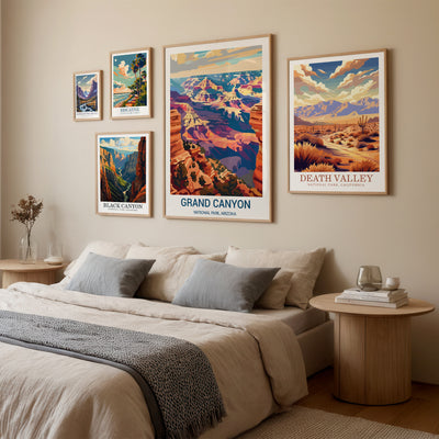 Grand Canyon National Park Poster – Vintage Arizona Desert Wall Art - Wanderlust Posters