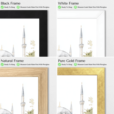 Istanbul, Turkey - Watercolor Market Scene - Travel Destinations Poster