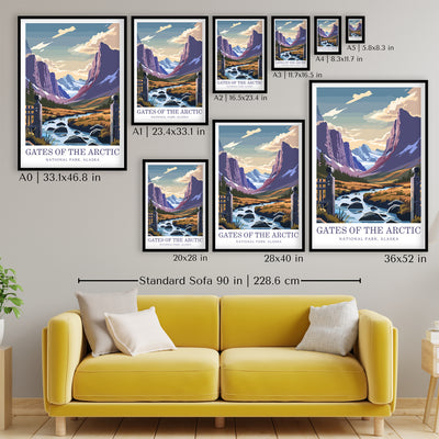 Gates of the Arctic National Park Poster – Alaska Wilderness Print - Wanderlust Posters