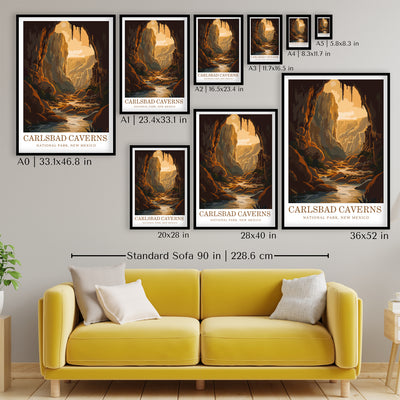 Carlsbad Caverns National Park Poster – Vintage Wall Art Print - Wanderlust Posters