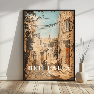 Beit Lahia, Palestine - Vintage Street Scene - Travel Destinations Poster