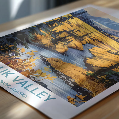 Kobuk Valley National Park Poster – Remote Alaska Tundra Vintage Art - Wanderlust Posters
