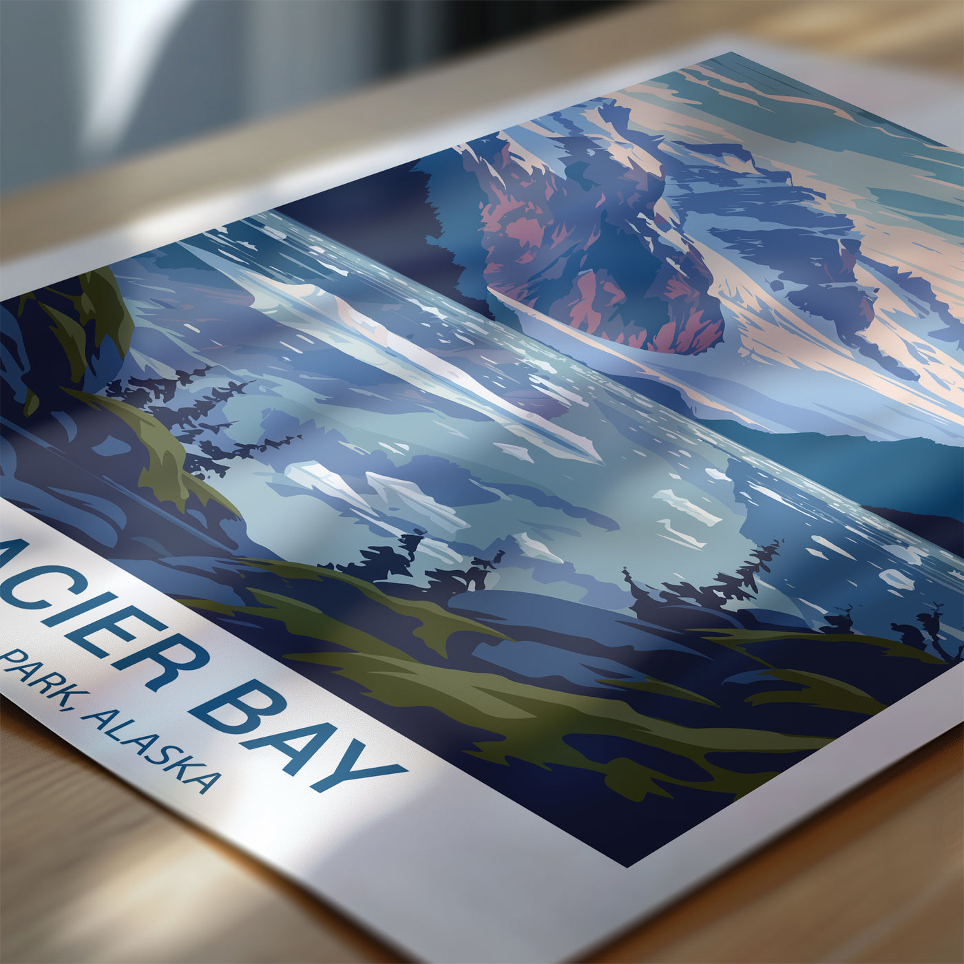 Glacier Bay National Park Poster – Vintage Alaska Wall Art Print - Wanderlust Posters