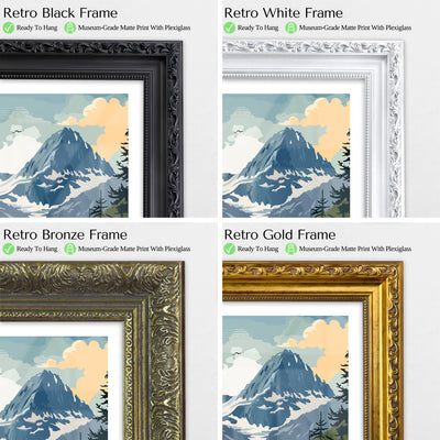 North Cascades National Park Poster – Vintage Alpine Wilderness Wall Art - Wanderlust Posters