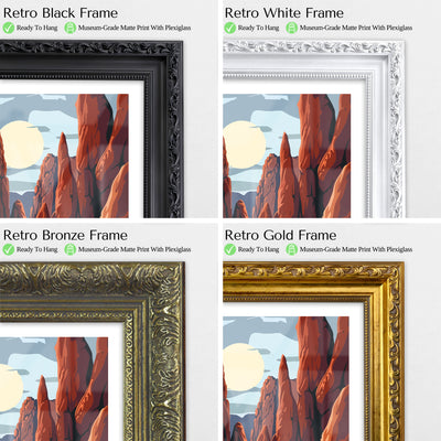 Pinnacles National Park Poster – Vintage California Rock Formations Wall Art - Wanderlust Posters