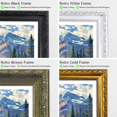 Rocky Mountain National Park Poster – Vintage Colorado Alpine Wall Art - Wanderlust Posters