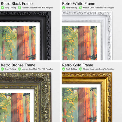 Redwood National Park Poster – Vintage Forest Wall Art - Wanderlust Posters