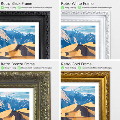Great Sand Dunes National Park Poster – Vintage Colorado Landscape Print - Wanderlust Posters