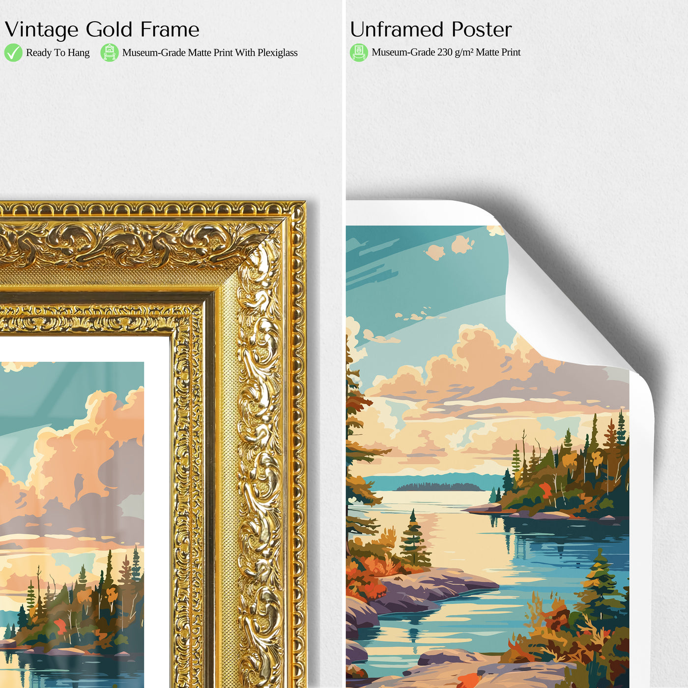 Isle Royale National Park Poster – Vintage Michigan Wilderness Print - Wanderlust Posters