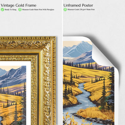 Kobuk Valley National Park Poster – Remote Alaska Tundra Vintage Art - Wanderlust Posters