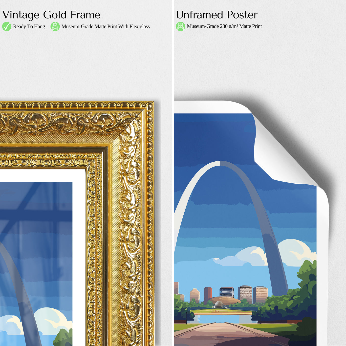 Gateway Arch National Park Poster – Retro-Styled St. Louis Wall Art Print - Wanderlust Posters