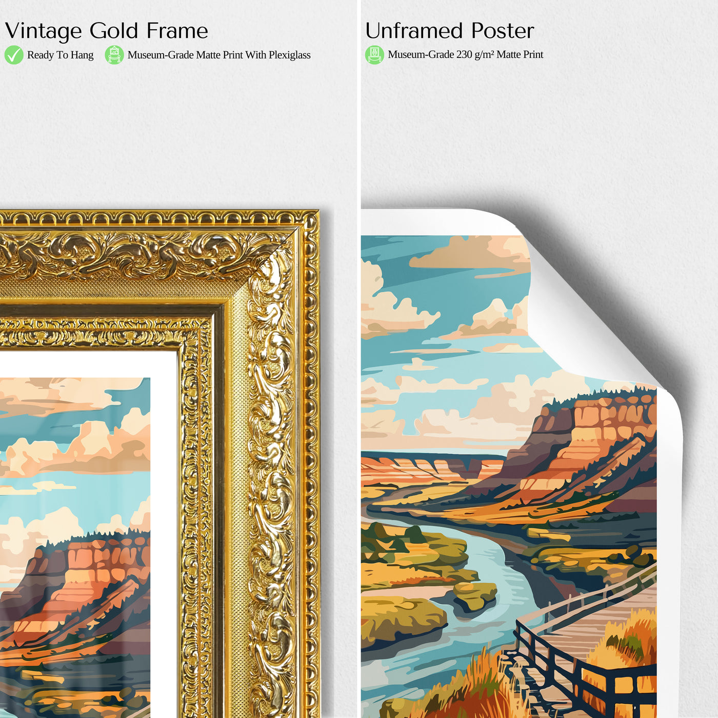 Theodore Roosevelt National Park Poster – Vintage Badlands Print - Wanderlust Posters