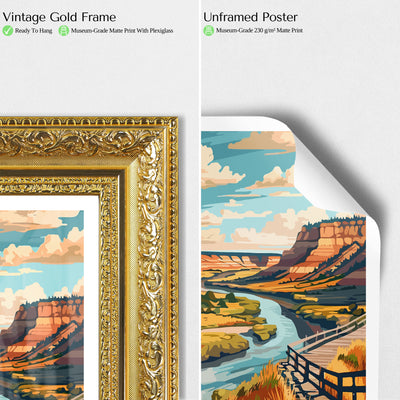Theodore Roosevelt National Park Poster – Vintage Badlands Print - Wanderlust Posters