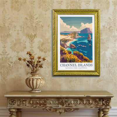 Channel Islands National Park Poster - Vintage Coastal Wall Art - Wanderlust Posters