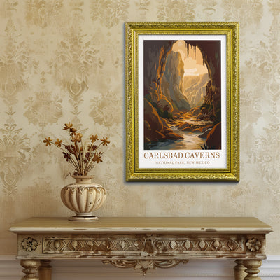 Carlsbad Caverns National Park Poster – Vintage Wall Art Print - Wanderlust Posters