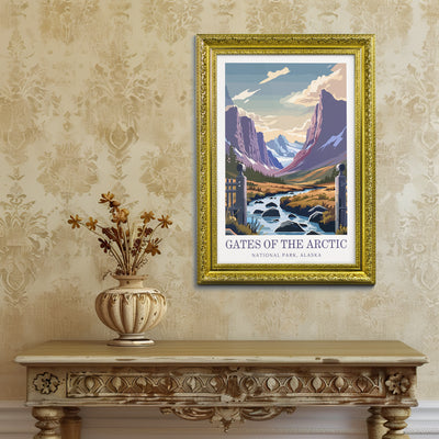 Gates of the Arctic National Park Poster – Alaska Wilderness Print - Wanderlust Posters