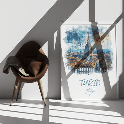 Turin Italy Skyline - An Italian Masterpiece - Travel Destinations Poster
