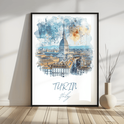 Turin Italy Skyline - An Italian Masterpiece - Travel Destinations Poster