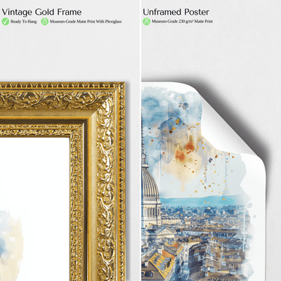 Turin Italy Skyline - An Italian Masterpiece - Travel Destinations Poster