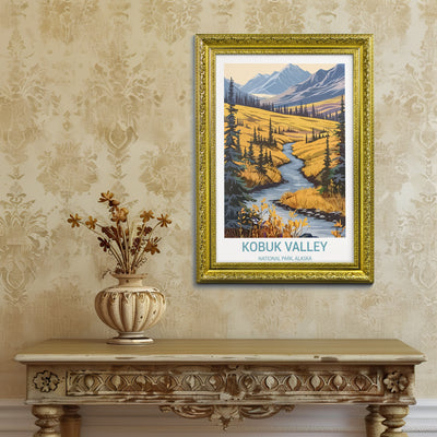 Kobuk Valley National Park Poster – Remote Alaska Tundra Vintage Art - Wanderlust Posters